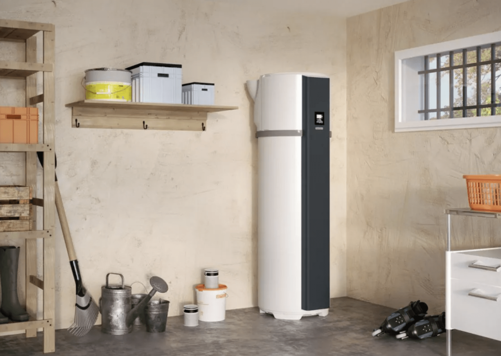 ballon thermodynamique dans garage