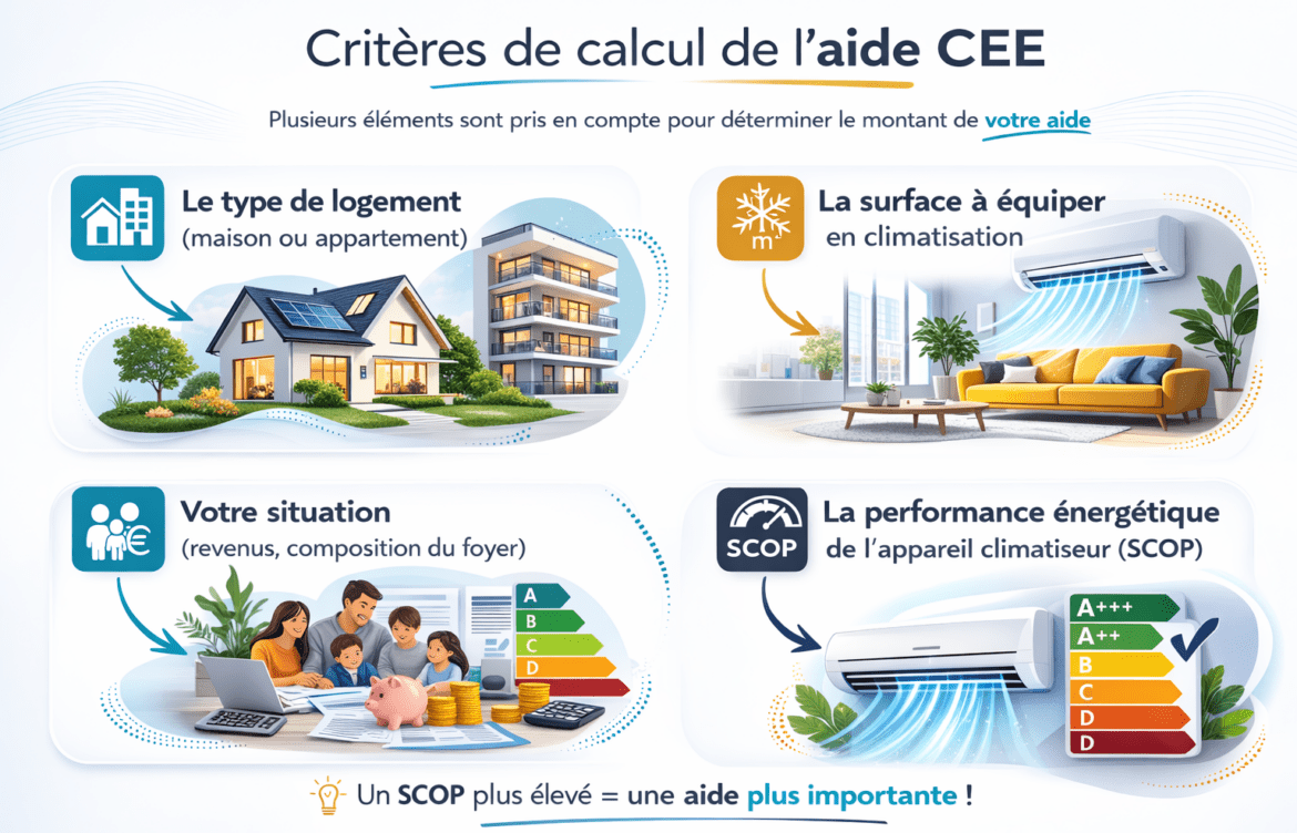 criteres pour obtention prime énergie clim