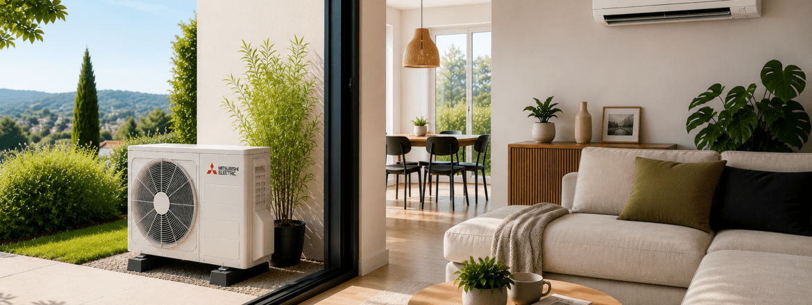 Climatisation réversible installée dans une maison à Sainte-Foy-lès-Lyon pour améliorer le confort été et hiver