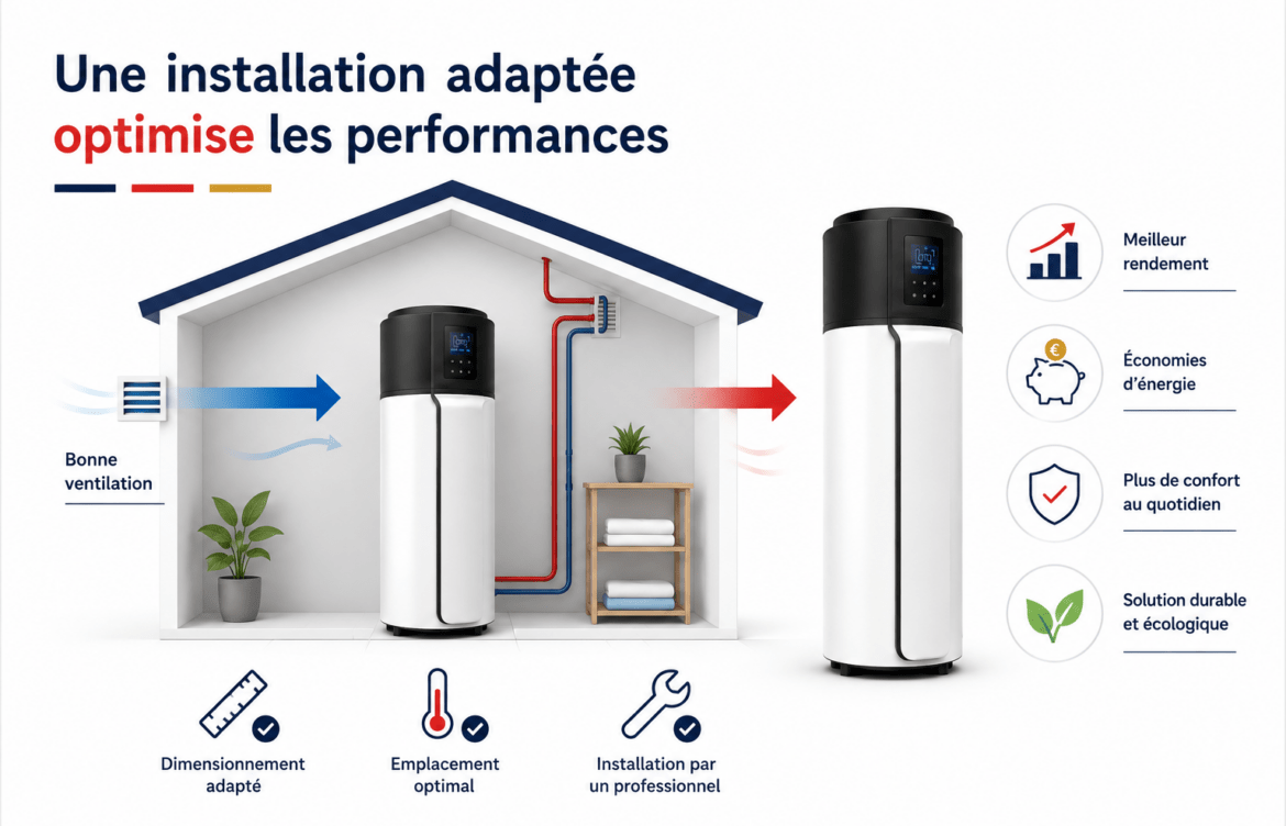 Installation adaptée d’un chauffe-eau thermodynamique pour optimiser ses performances et sa rentabilité