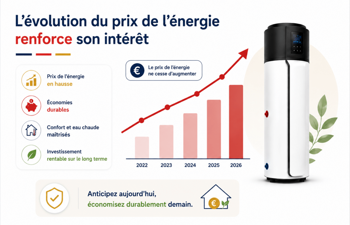 Impact de l’évolution du prix de l’énergie sur la rentabilité d’un chauffe-eau thermodynamique