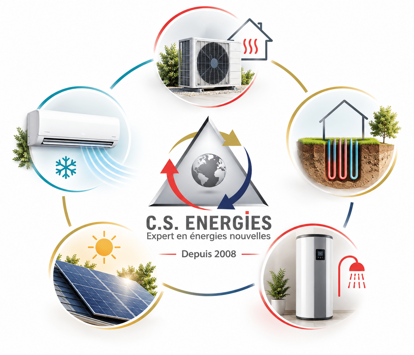 CS Énergies à Sainte-Foy-lès-Lyon, entreprise de chauffage et d’énergies renouvelables depuis 2008